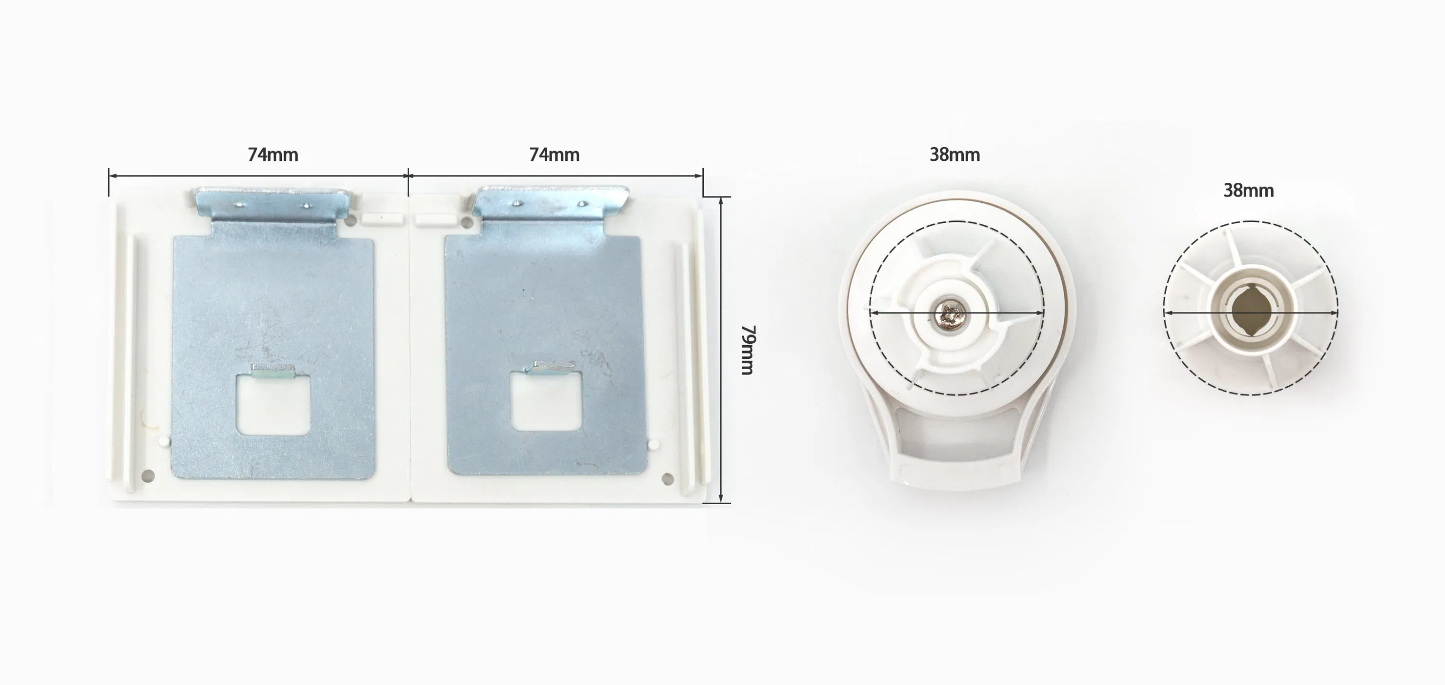 Aluminum Curtain Profile Zebra Blind Top Cover for Roller Shade Blind