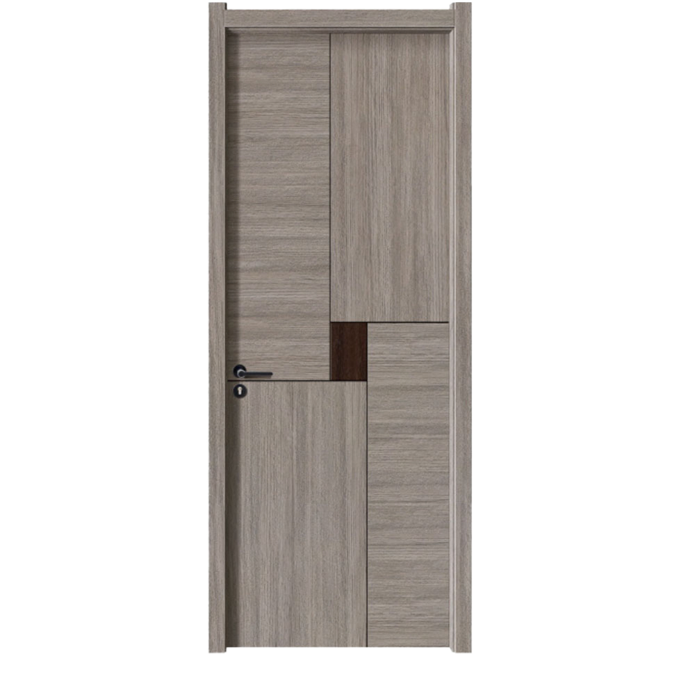 Melamine Door Skin Modern Desiqn Mdfpanel Splicing Hot Press Finished Office Interior Decoration Door Skin