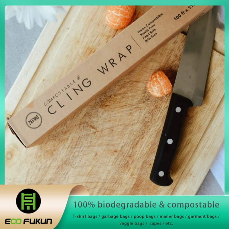 Biodegradable Cling Wrap for Food, Eco-Friendly Commercial Use Wrap Stretch Film