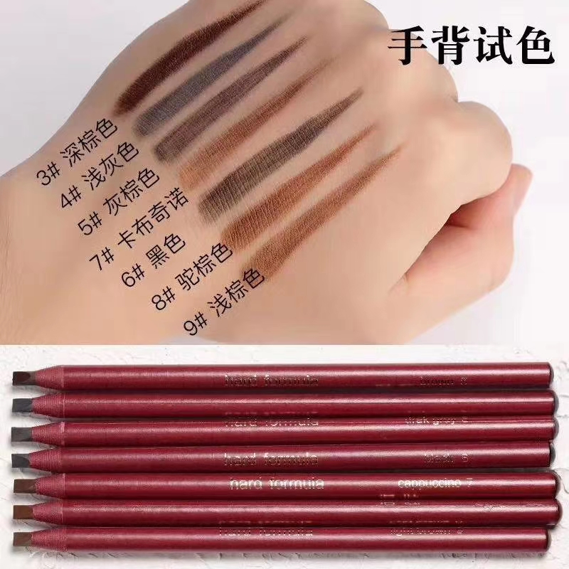 Ss301 Waterproof Thin Brow Enhancers Private Label Eyebrow Pencil Slim Have Stock
