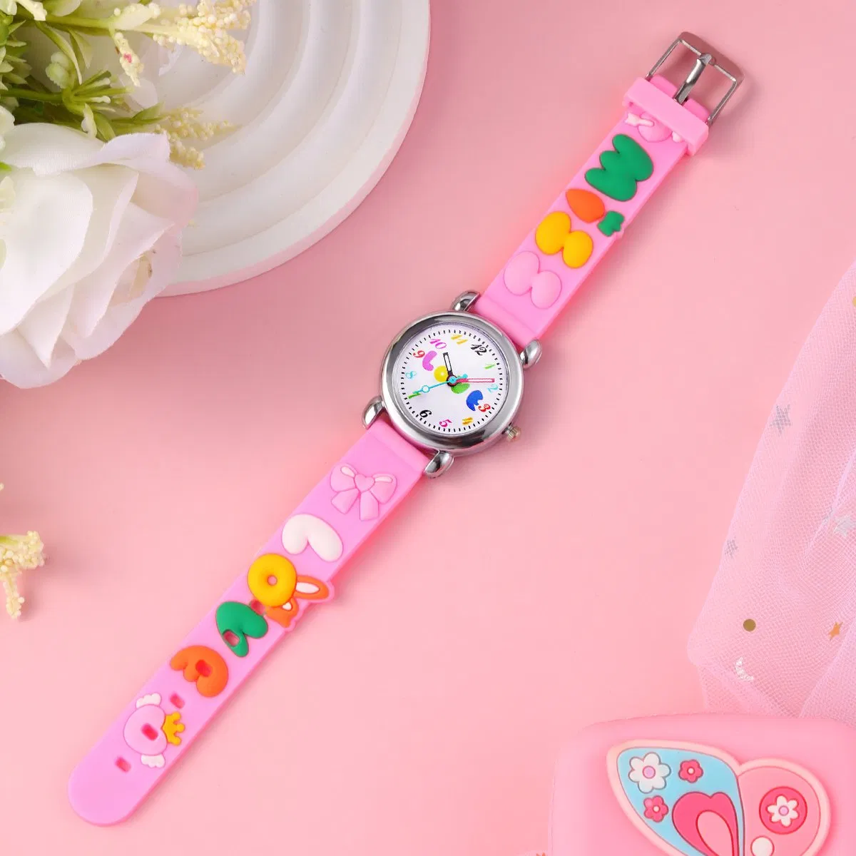 Cartoon Quartz Watch Cute Fashion Pink