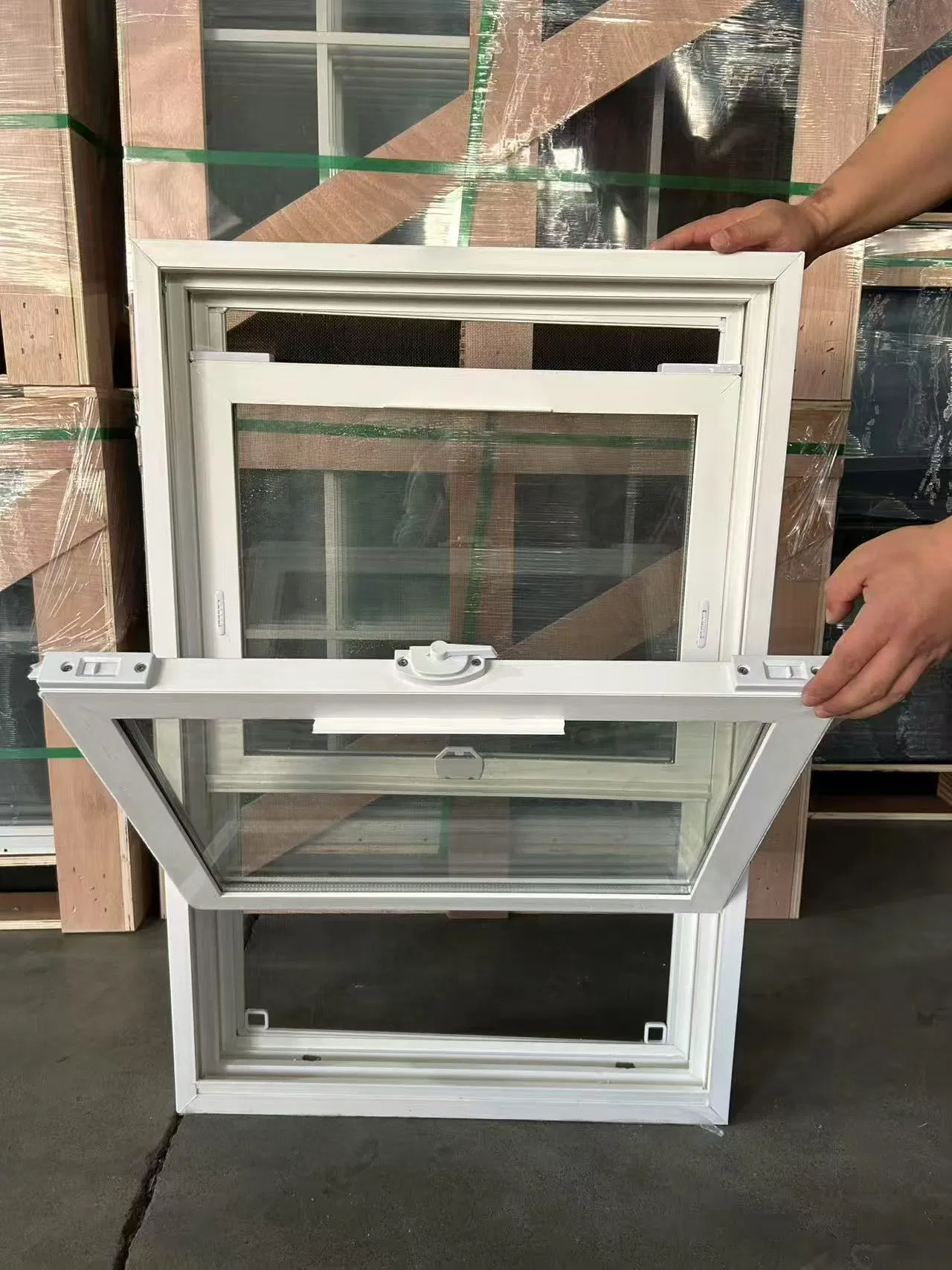 Hot Sale American Standards 78 Series UPVC Vinyl Double Hung-Tilt Window