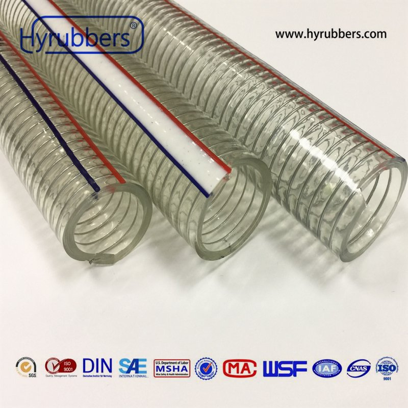 PVC Steel and Fiber Reinforced Composite Hose Flexible Transparent Hose