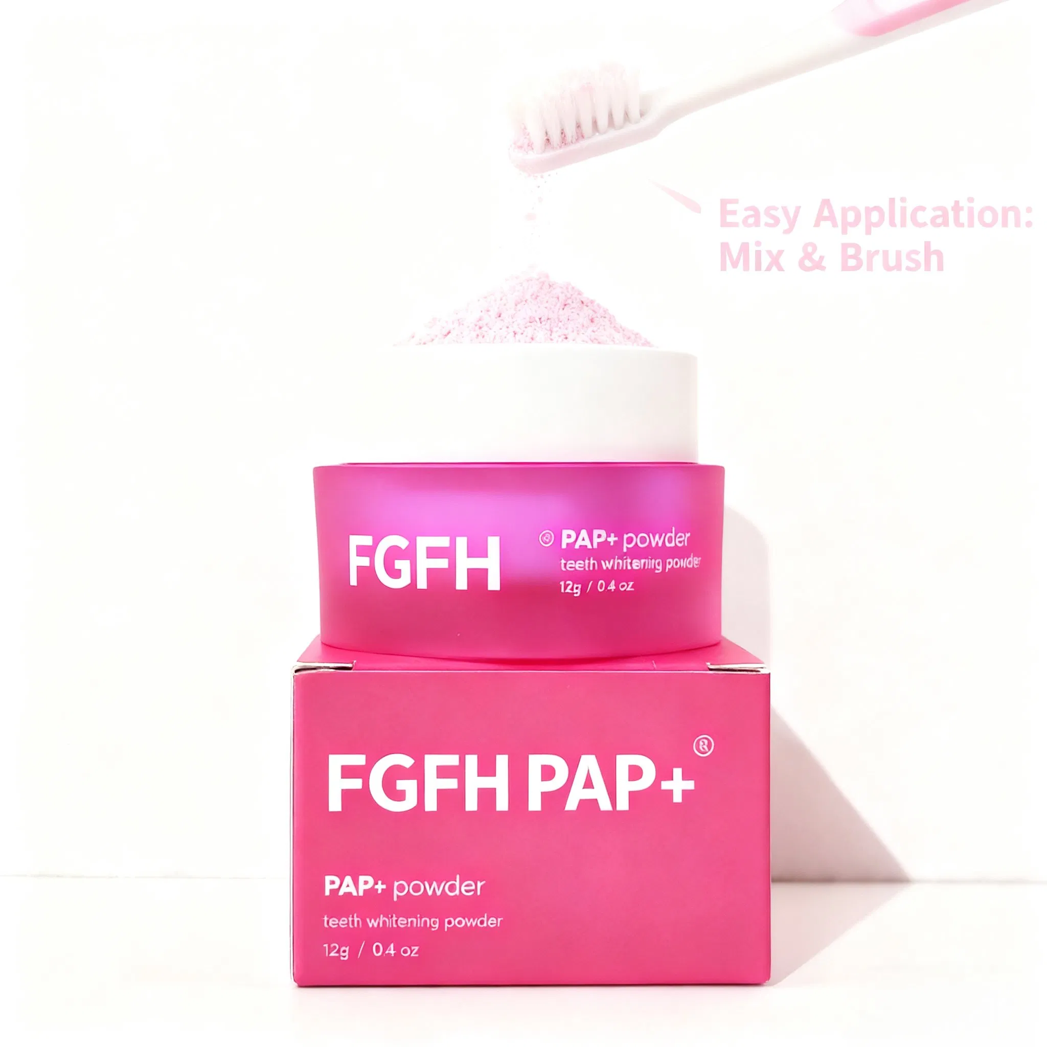 Herbal Whitening Tooth Powder Freshens Breath Removes Stains Brightens Teeth