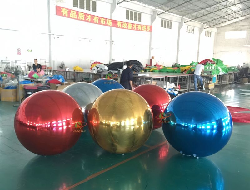 Wedding Decoration Inflatable Rainbow Mirror Balloon Party Large Inflatable Mirror Ball