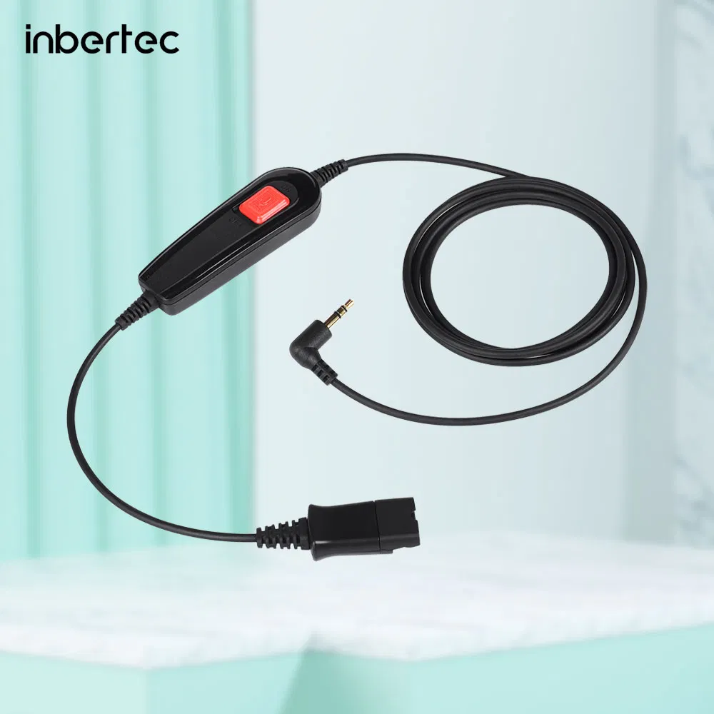 Адаптер кабеля для гарнитуры Plantronics, Jabra с контролем