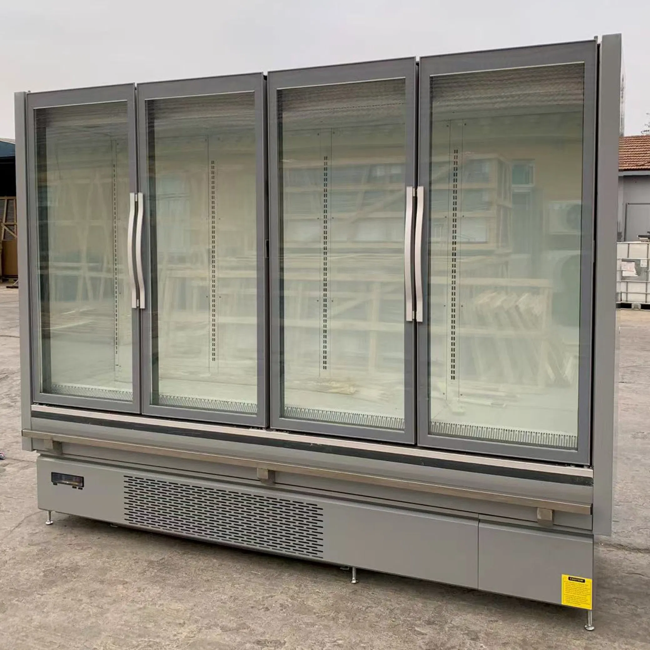 High Quality Factory Direct Sales Commercial Refrigerator Inverter Compressor Energy-Saving Vertical LED Light 1950L Glass Door Display Refrigeration Fridge