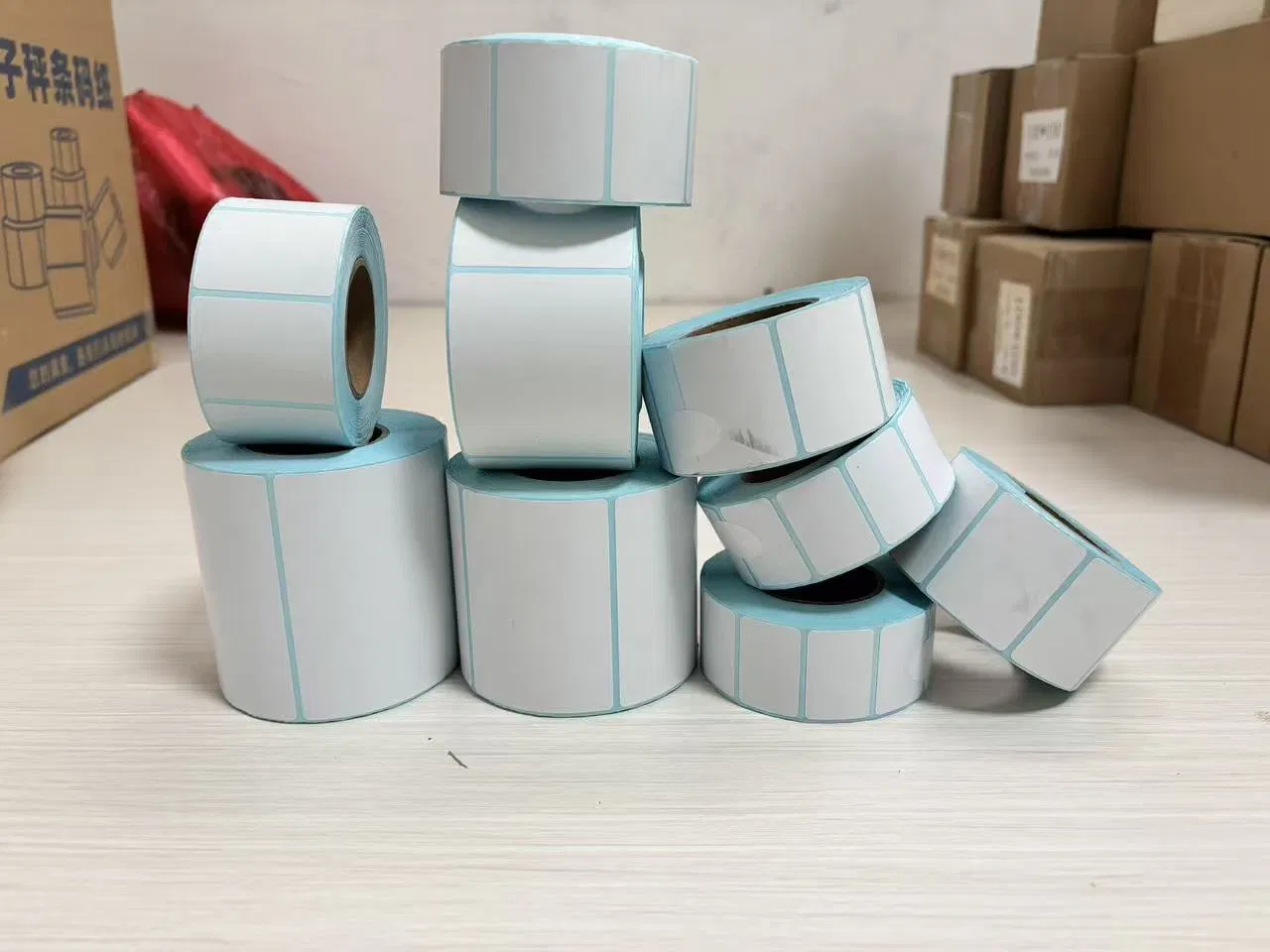 Customizable Adhesive Label for Printing Logo Price Address Barcode