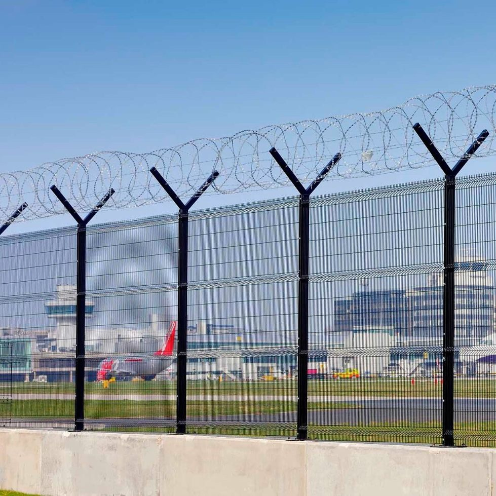 Wholesale Airport Fence Anti Climb 358 Fence Security Fencing Wall Fence for Airport Guardrail