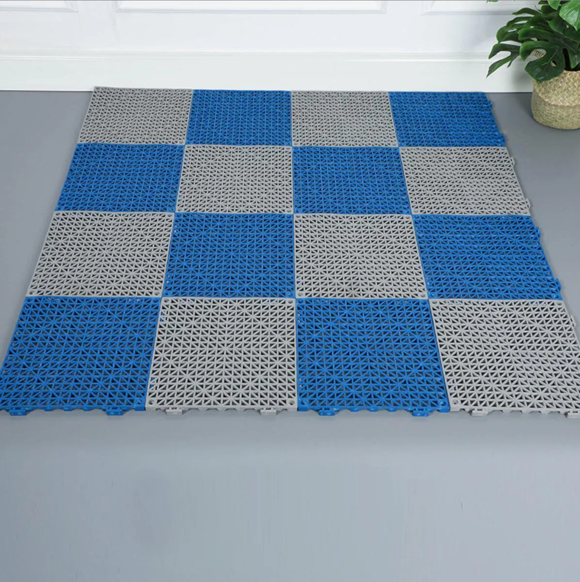 PVC Anti Slip Bathroom Mat Patchwork Colorful Bathroom Mat