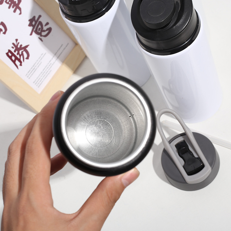 Aluminum Customizable Cartoon Tote Lid Portable Water Cup