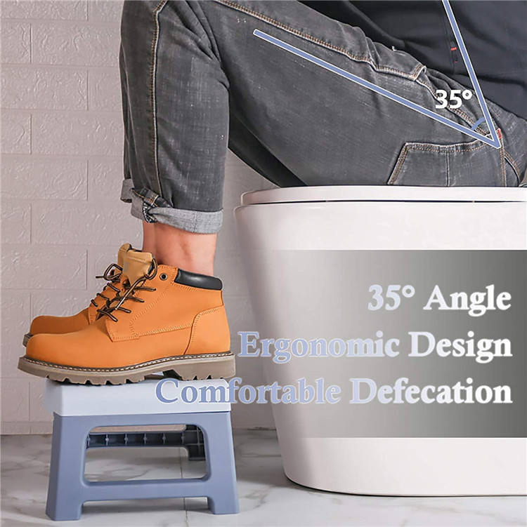 Adults Children Plastic Portable Squatting Bathroom Poop Toilet Collapsible Step Folding Stool