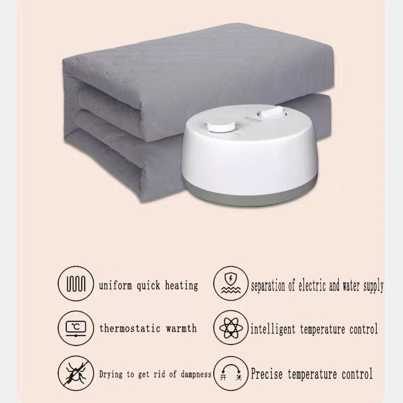 1688 Timer Plug-in Bed Warmer Thermal King Size Blanket Water Electric Heating Mattress