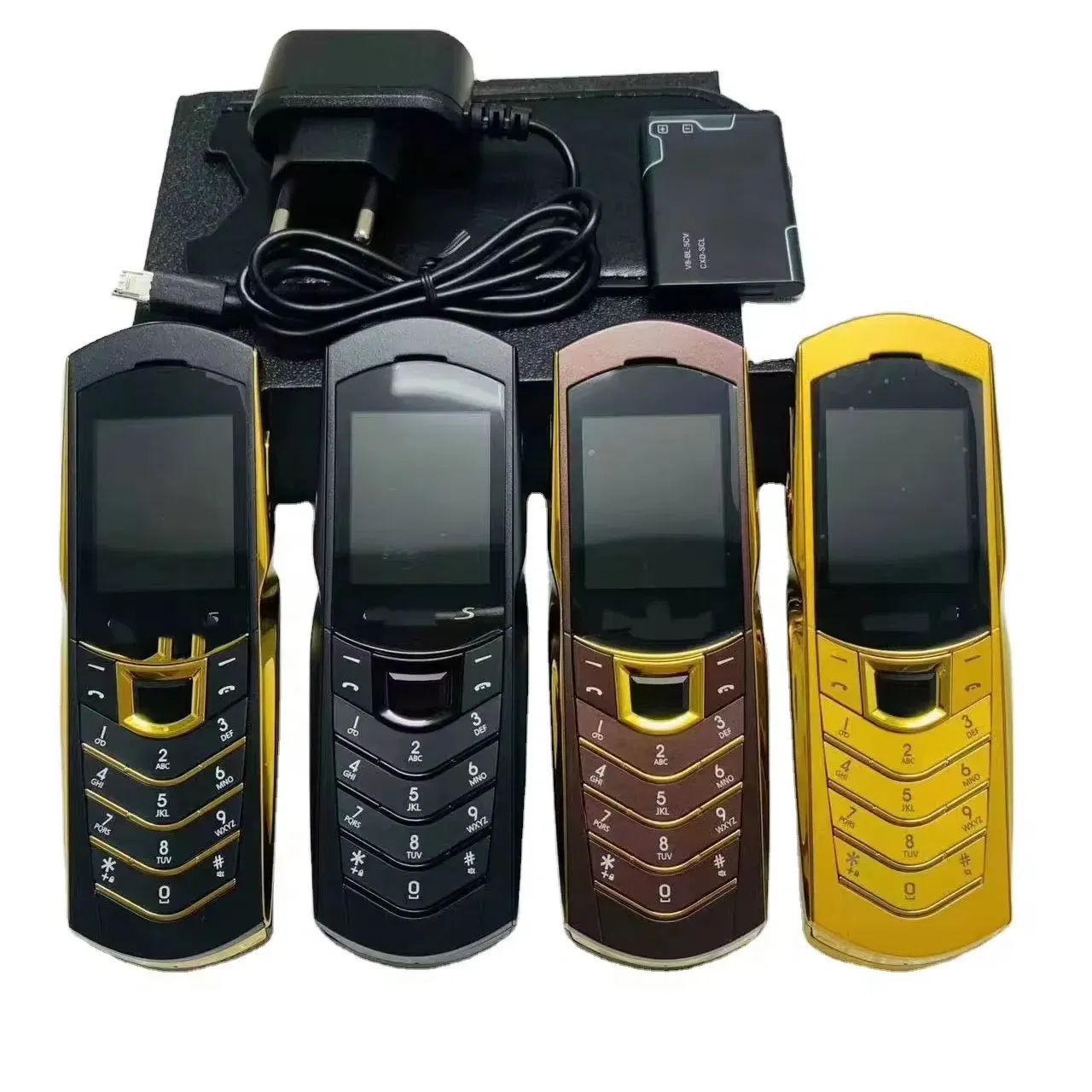 Кнопочный телефон V8 с двумя SIM, 1.77 дюйма, цветной экран