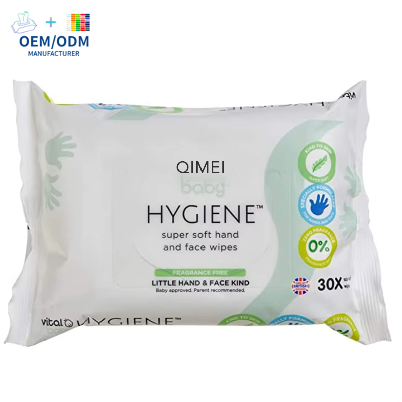 OEM Custom Nonwoven Wipes Factory Portable Single Package 20PCS Wet Wipe Pure Water Baby Wipes for Travel Restaurant Hotel