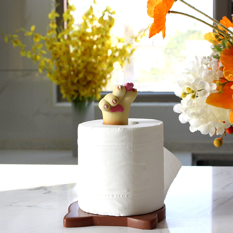 Cat Paw Tissue Box Resin Paper Box Table Storage Decoration