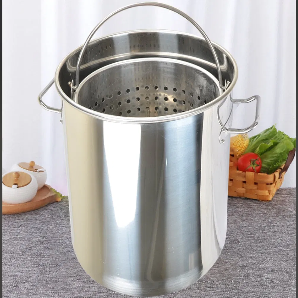 Jiangmen Factory Turkey Pot Commercial Kitchen Heavy Duty Stainless Steel Colander