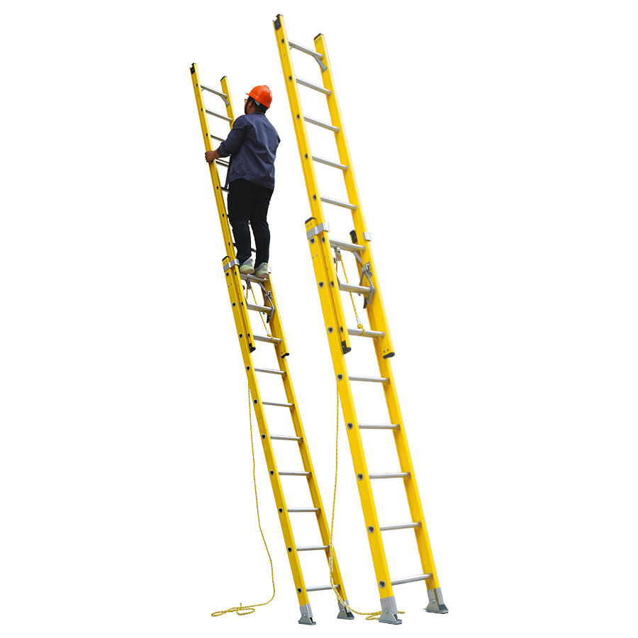 ANSI Folding Ladders Feature and Fiberglass FRP Material Multipurpose Insulated Ladder