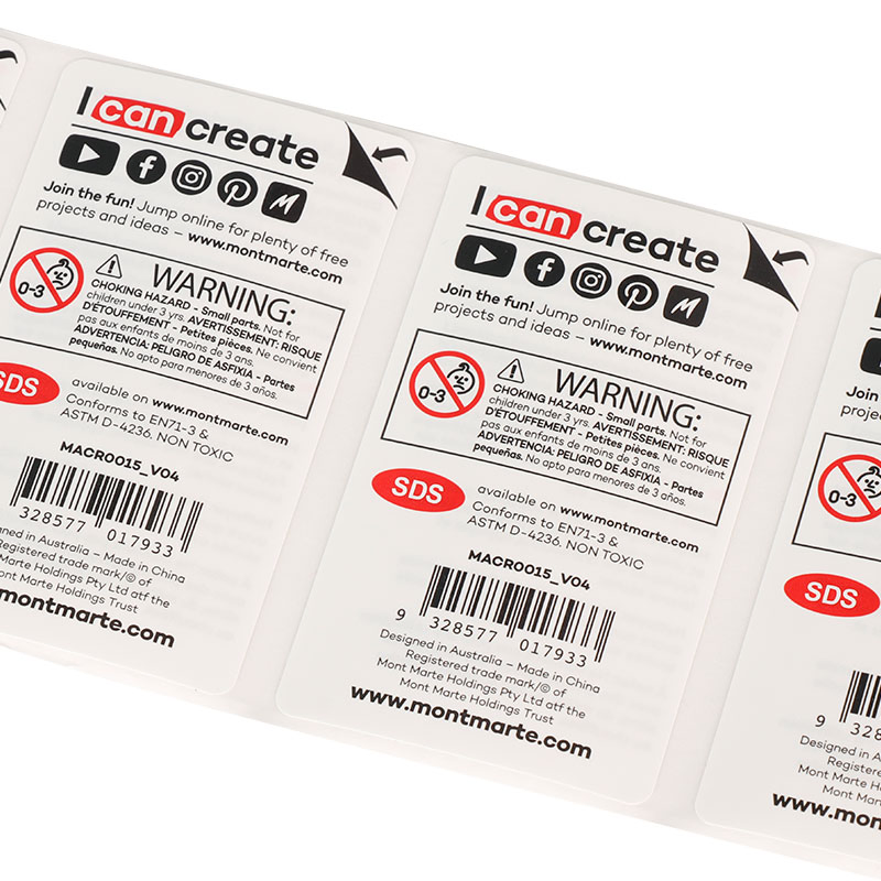 Multi-Layer Multi Pages Fold Brochure Booklet Instructions Adhesive Label