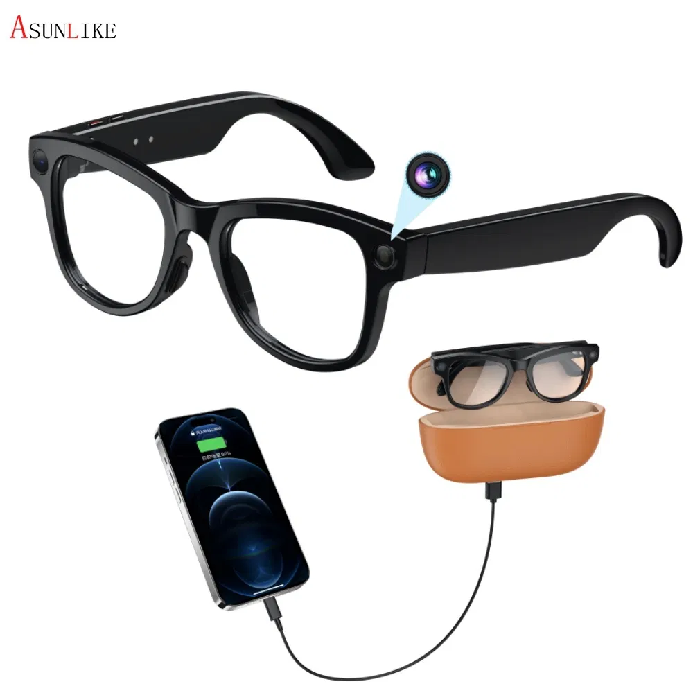 Charging Box High Gloss 8 Million Ai Chat Gpt Camera Video Smart Eye Sun Glasses