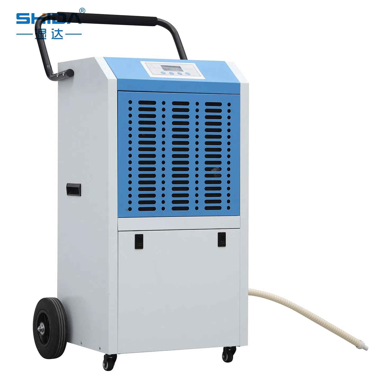 138L Air Dehumidifier with Big Wheels Water Tube Continuous Drainage