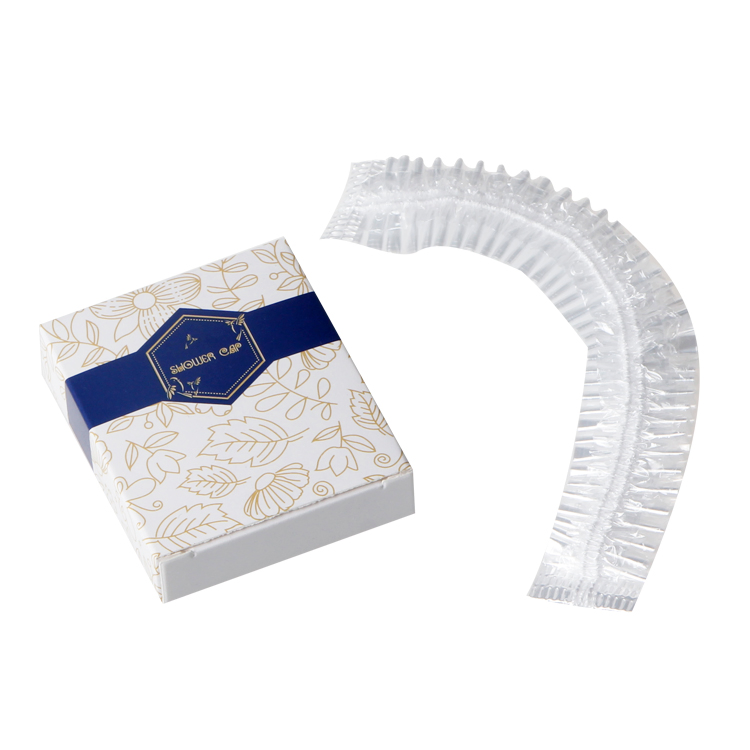 Cheap Waterproof Salon Hair Bath Cap Custom Disposable Shower Caps