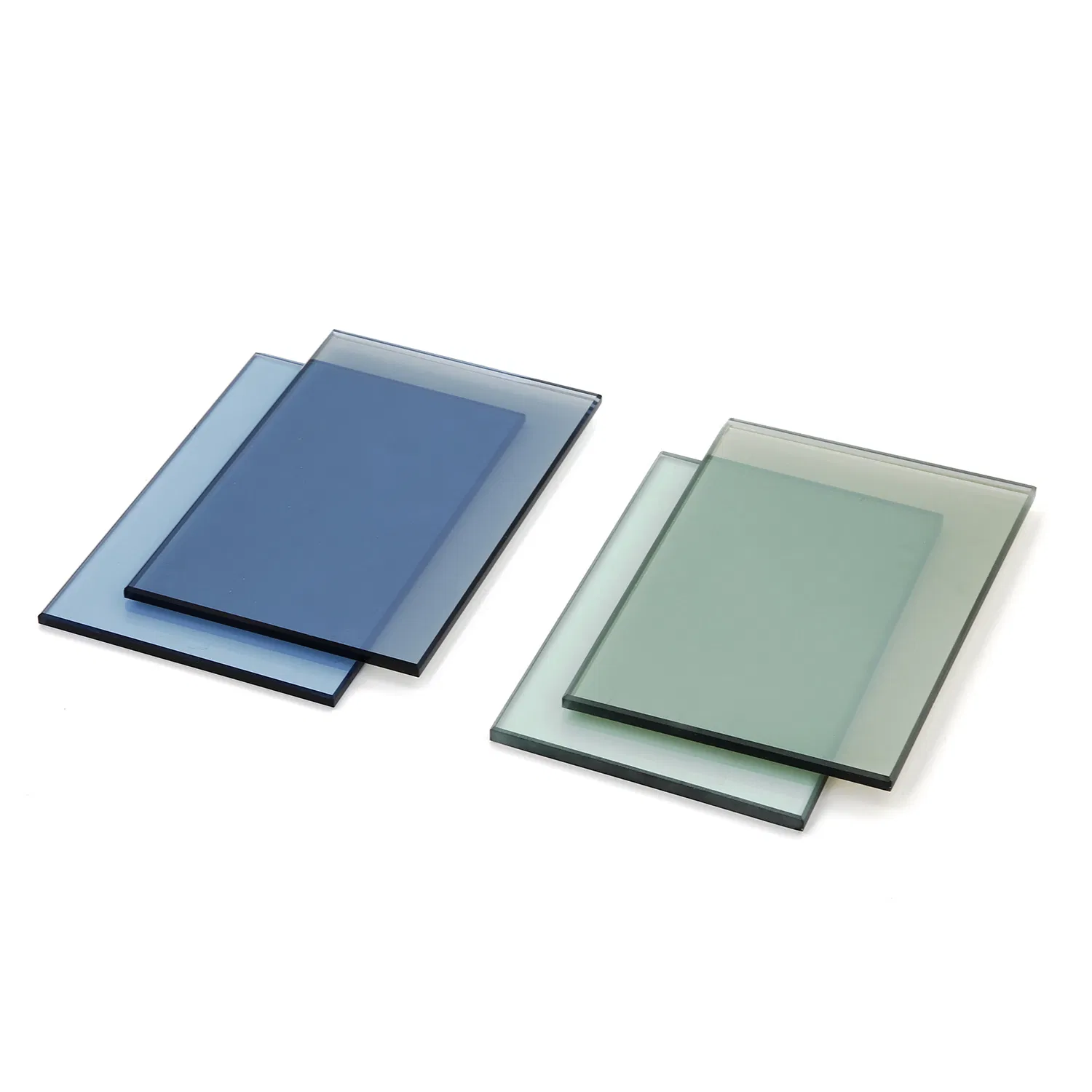 Factory Supply Dark Blue/Light Blue Tinted Reflective Glass