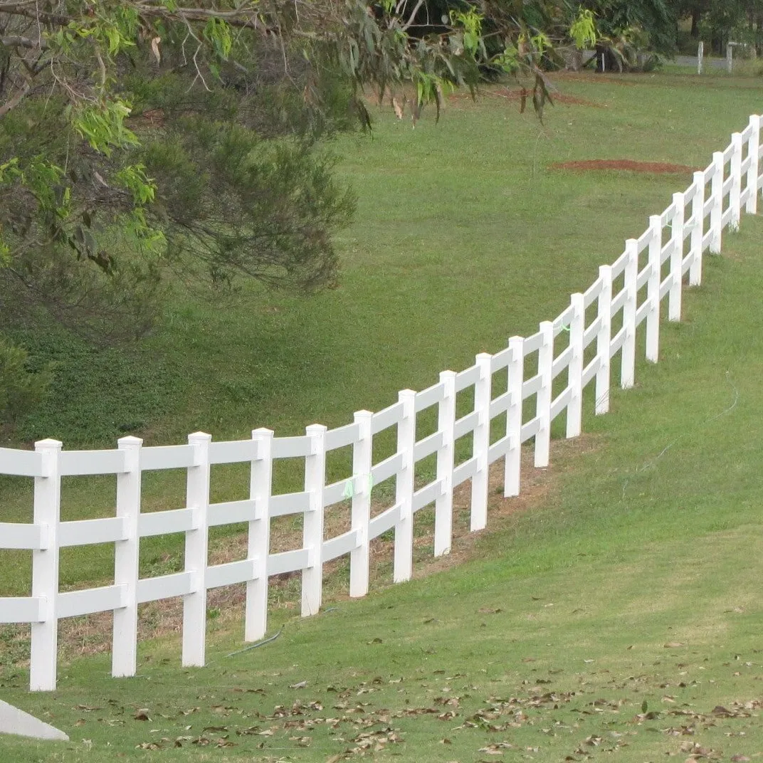 Brown PVC Horse Fence Privacy Fence Panels PVC