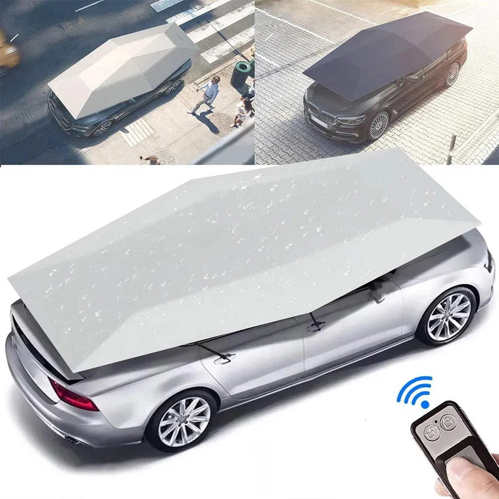 Car Umbrella Fully-Automatic Cover Outdoor Waterproof Folded Canopy Cover Sun Shade Car