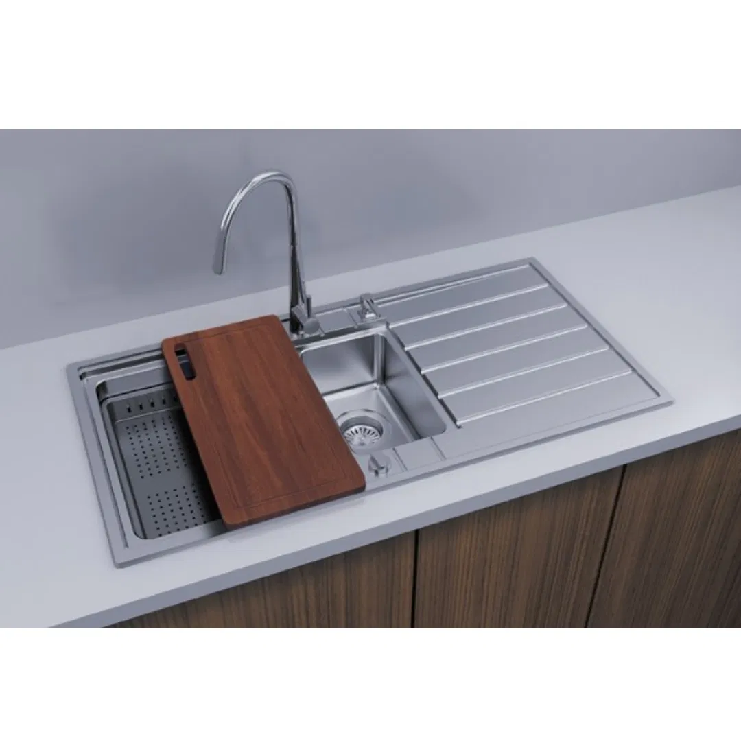 High Quality Stainless Steel Kitchen Sink for Vegetable Cleaning and Cooking (BL-654)