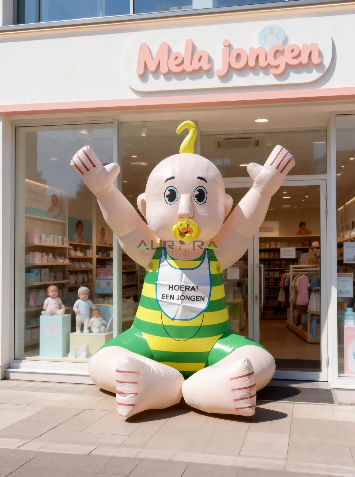 Inflatable Balloon Baby Model with Baby Soother for Advertising Decoration