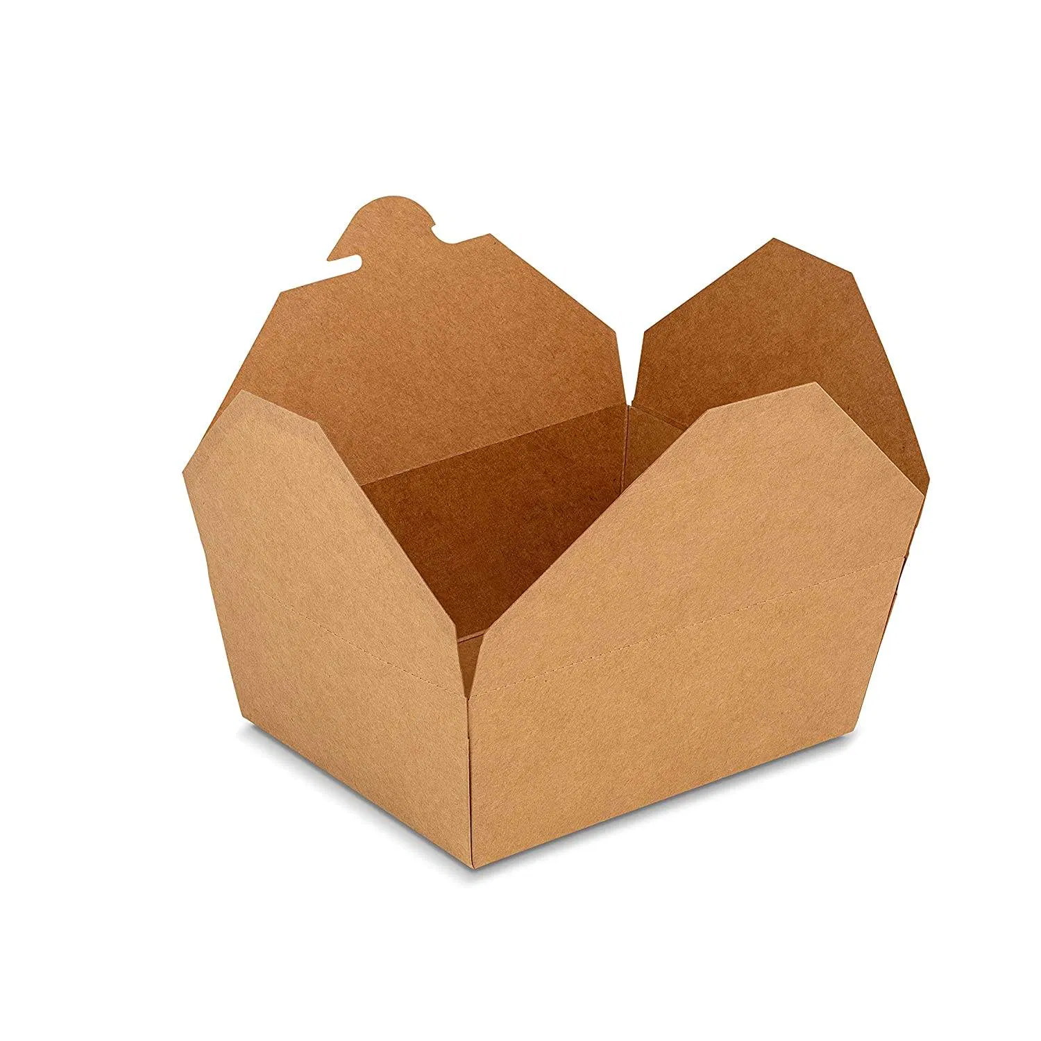 700ml to 1300ml Custom Disposable Restaurant Togo Container Take Away Lunch Packing Boxes for Fast Food Grade Kraft Paper Packaging Box