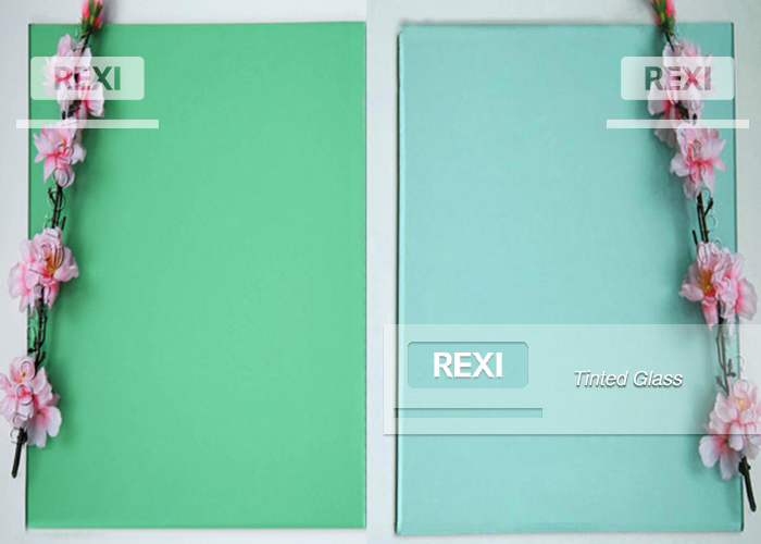 3mm-12mm F French Dark Green Reflective Glass Tinted Float temperable quality,