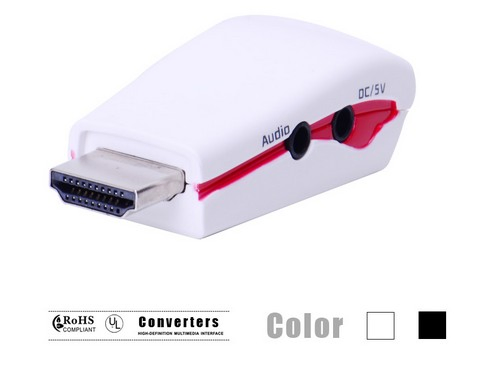HDMI to VGA Adapter with Power and Audio