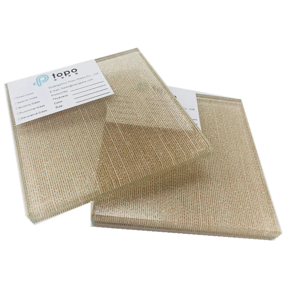 Ultra Clear Safety Laminated Fabric Wire Glass in Guangzhou (PLW-TP)
