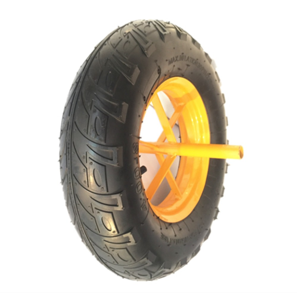 PU 4.10-4 3.50-4 Tyre 4'' Wheel Puncture Proof Solid Wheelbarrow Cart Tire