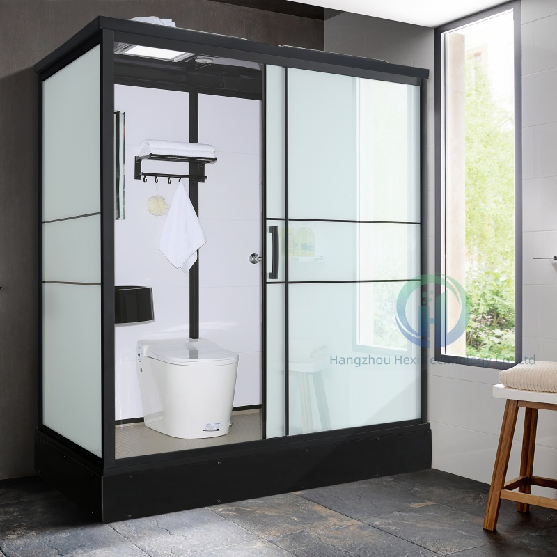 Quick Install Customized Black Frame Bathroom Shower Room for Multiple Applications