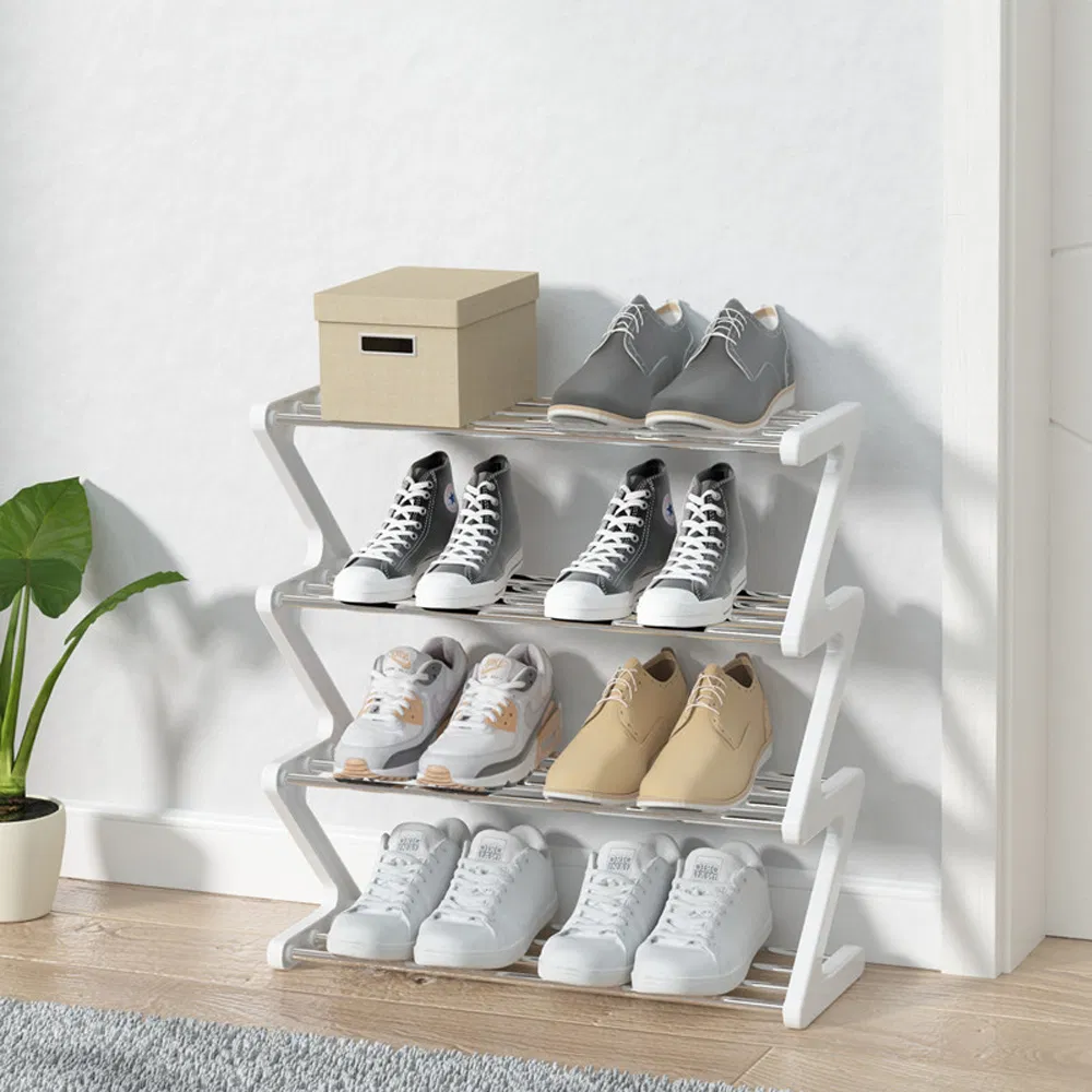 Foldable Shoe Shelf Breathable Indoor Shoe Cabinet Compact Dormitory Storage Solution