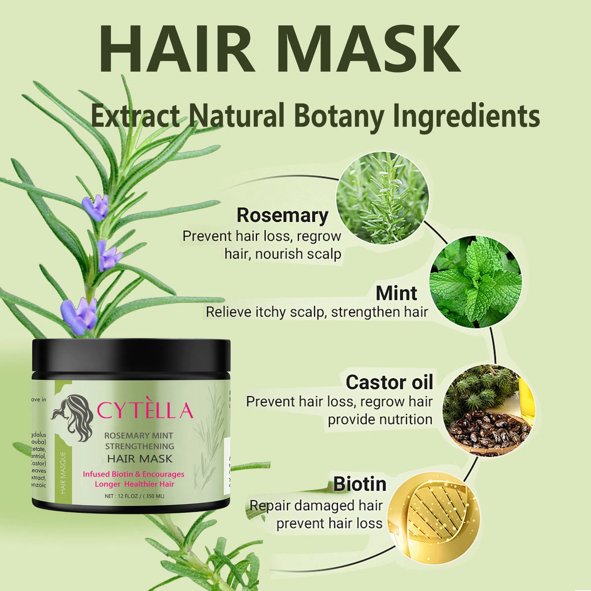Biotin Encourages Healthier Hair Rosemary Mint Mask