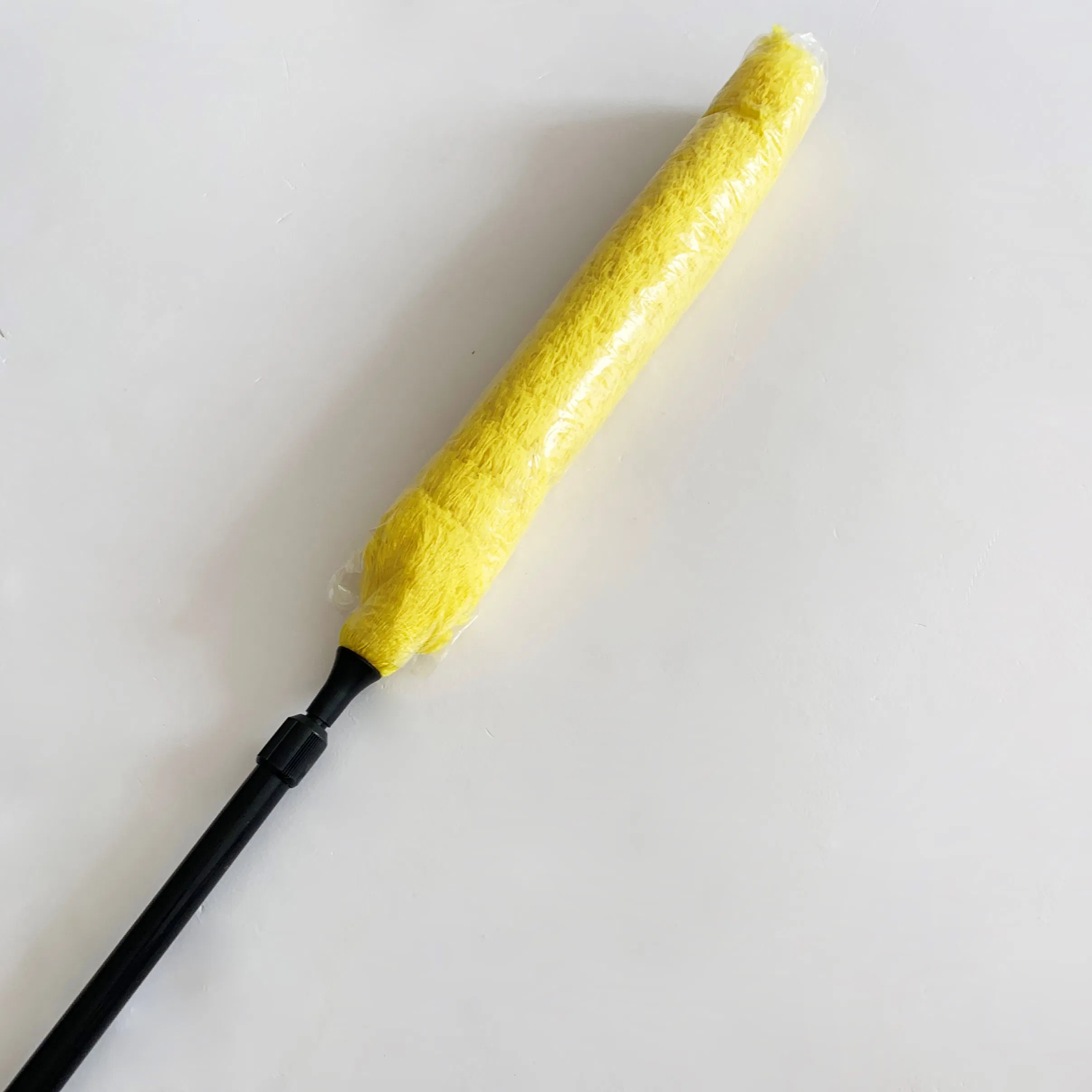 Telescopic Fluffy Duster with PVC Telescopic Handle and PP Block with Microfibre Duster Head for Home and Office Cleaning