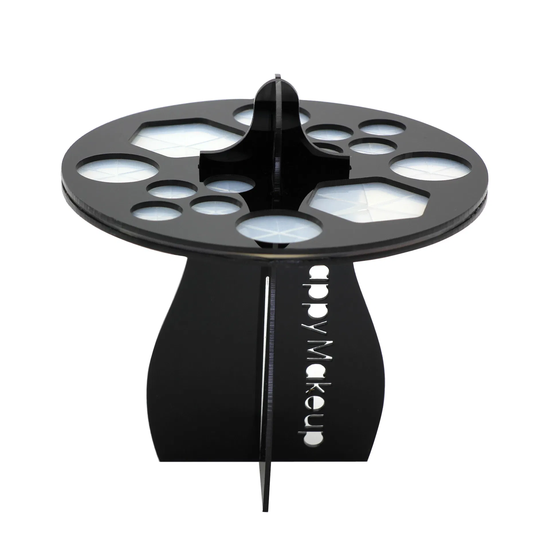 Round Shape Cosmetic Makeup Brush Dryer Makeup Tools Shelf Acrylic Display