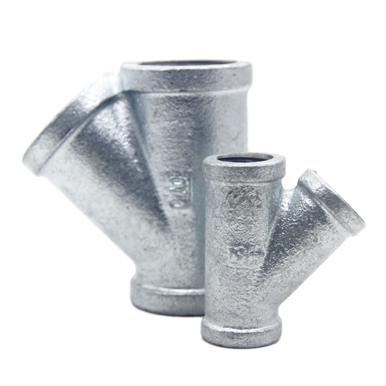 Y Brach Tee Gi Pipe Fittings with BS Threads