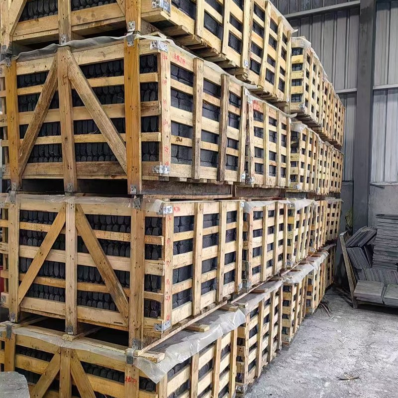 Tumble Natural Black Slate Tiles Cube Paving Stone Outdoor Flooring Cobblestone Tile