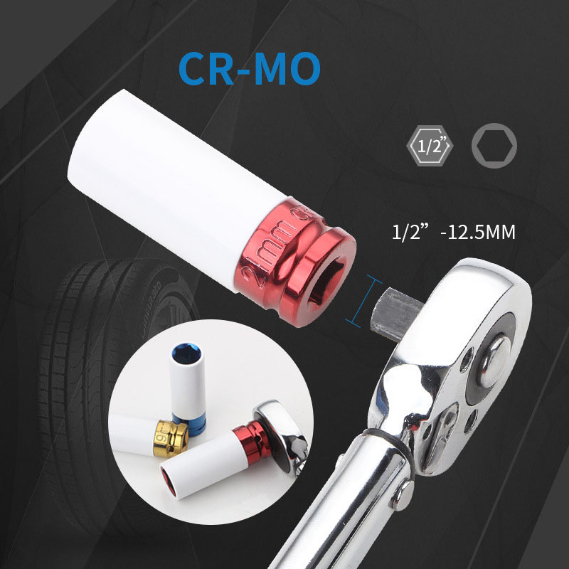 Набор ударных головок 9PCS 1/2 дюйма, метрические и дюймовые