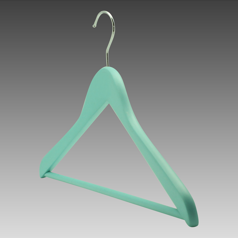 Wooden Top Hanger Finished in Different Colors