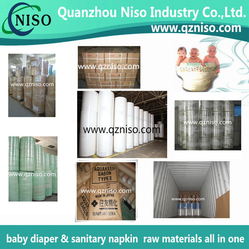 Natural Jumbo Roll Tissue Paper for Diaper with SGS (JR-014)