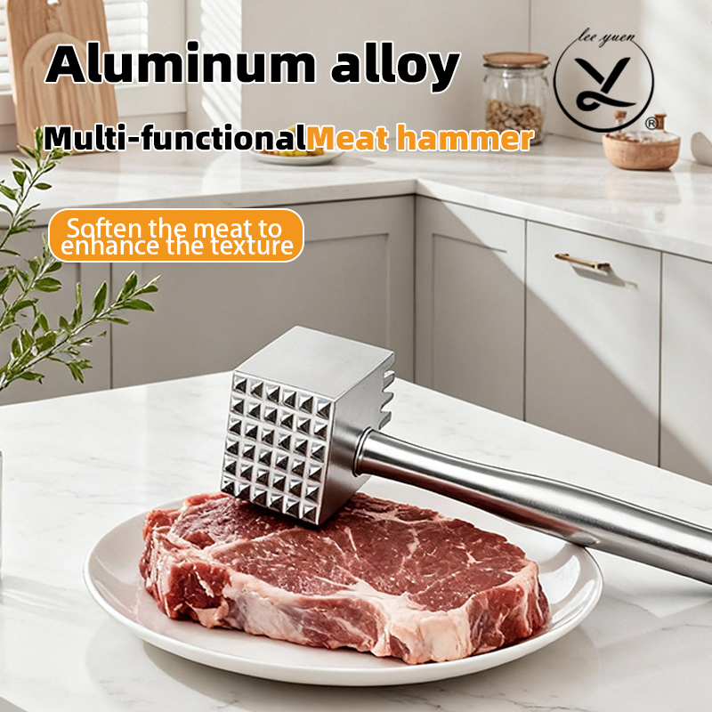 Kitchen Meat Hammer - Dual-Sided Aluminium Tool for Perfectly Tenderized Steak