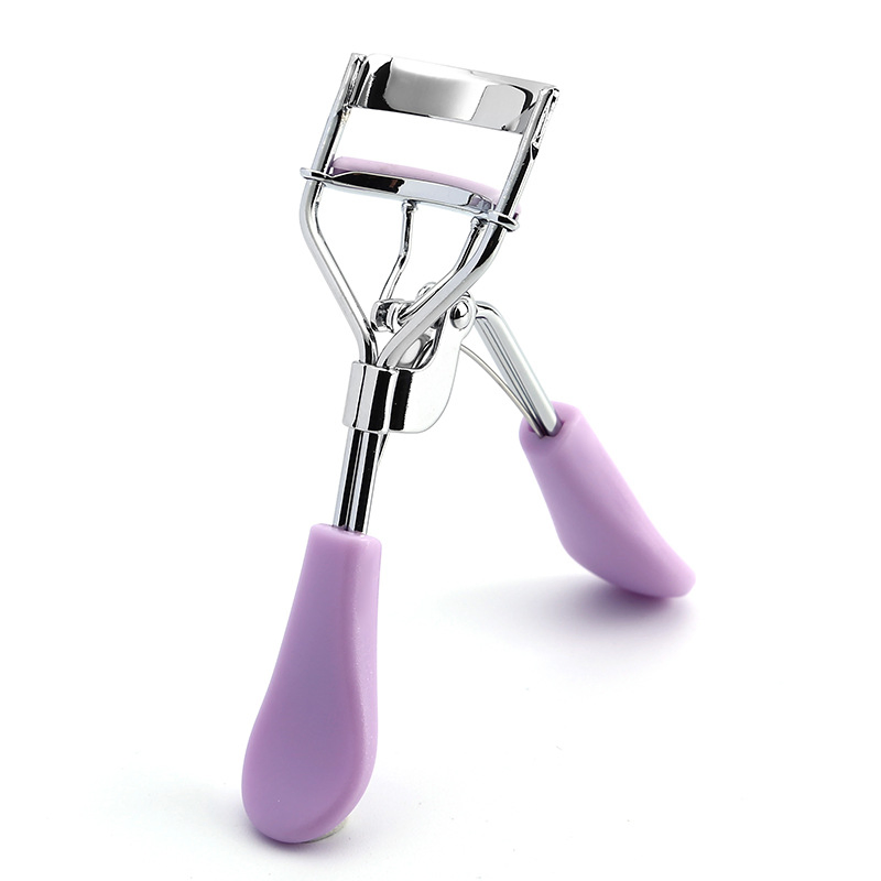 Stainless Steel Dynamic Portable Travel Makeup Lash Eyelash Curler with Plastic Handles