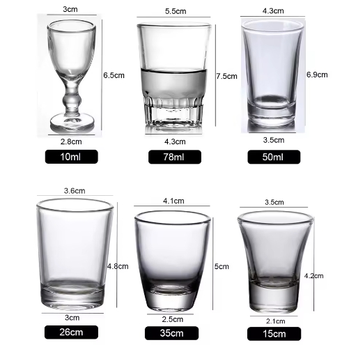 Custom Logo Break Resistant Reusable Multiple Uses Shot Glass for Drink