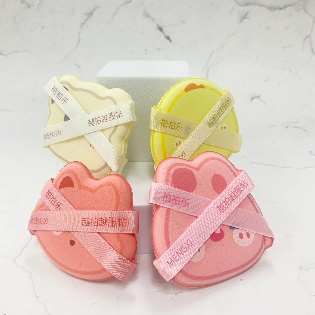 Latex-Free Cartoon Powder Puff Dry Wet Use for Professional Beauty